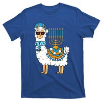 Menorah Hanukkah Llama Cute Alpaca Chanukah T-Shirt