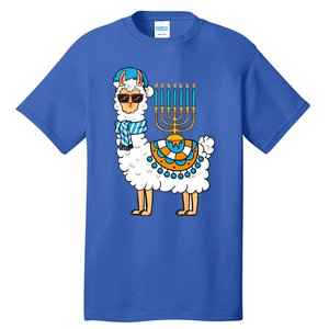 Menorah Hanukkah Llama Cute Alpaca Chanukah Tall T-Shirt