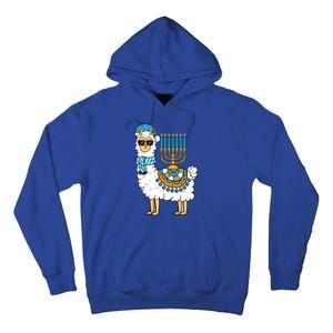 Menorah Hanukkah Llama Cute Alpaca Chanukah Tall Hoodie