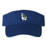 Menorah Hanukkah Llama Cute Alpaca Chanukah Valucap Bio-Washed Visor