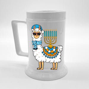 Menorah Hanukkah Llama Cute Alpaca Chanukah Beer Stein