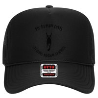 My Human Loves Creating Motion Graphics Cat Parent Hobby Trucker Hat