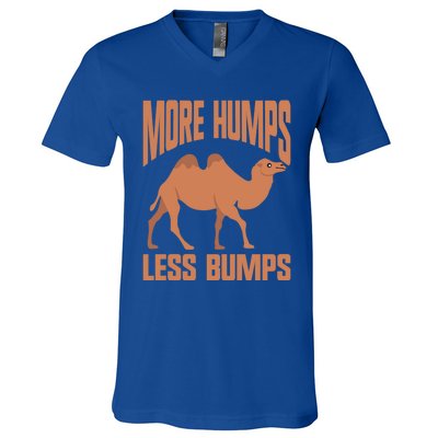 More Humps Less Bumps Camel Funny Gift V-Neck T-Shirt