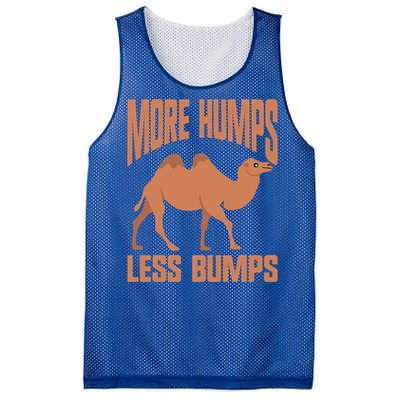 More Humps Less Bumps Camel Funny Gift Mesh Reversible Basketball Jersey Tank