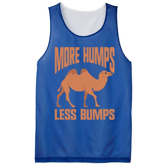 More Humps Less Bumps Camel Funny Gift Mesh Reversible Basketball Jersey Tank