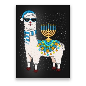 Menorah Hanukkah Llama Cute Alpaca Chanukah Gift Poster