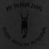 My Human Loves Creating Interactive Installations Cat Love 25L Jumbo Tote