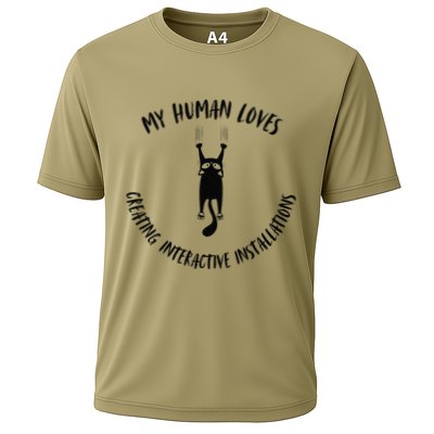 My Human Loves Creating Interactive Installations Cat Love Performance Shirt