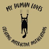 My Human Loves Creating Interactive Installations Cat Love Performance Shirt