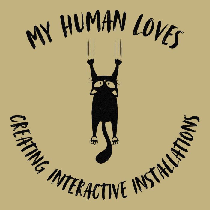 My Human Loves Creating Interactive Installations Cat Love Magnet