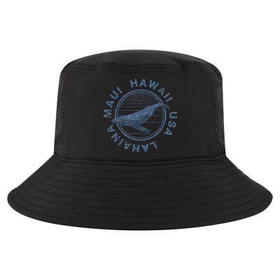Maui Hawaii Lahaina Vintage Whale Retro Cool Comfort Performance Bucket Hat