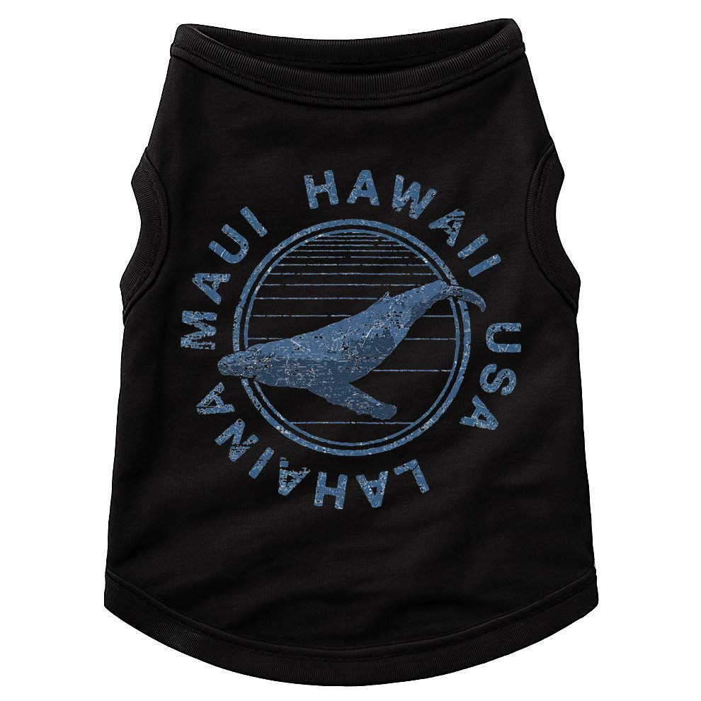 Maui Hawaii Lahaina Vintage Whale Retro Doggie Tank