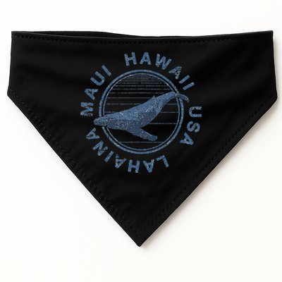 Maui Hawaii Lahaina Vintage Whale Retro USA-Made Doggie Bandana