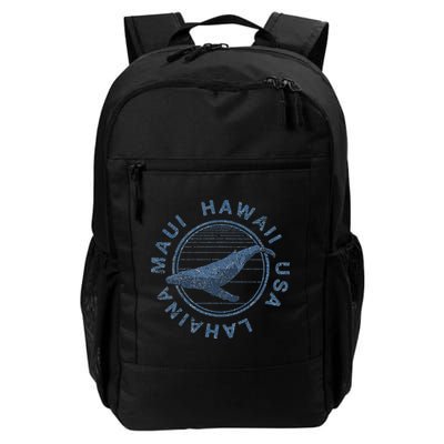 Maui Hawaii Lahaina Vintage Whale Retro Backpack