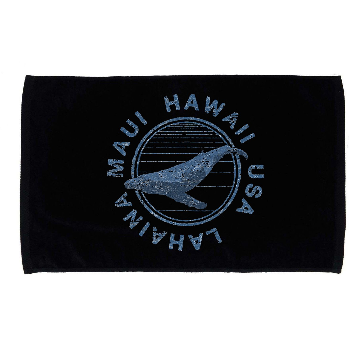 Maui Hawaii Lahaina Vintage Whale Retro Microfiber Hand Towel