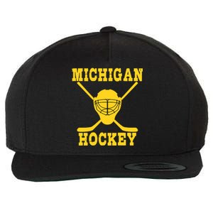 Michigan Hockey Wool Snapback Cap