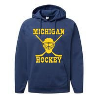 Michigan Hockey Performance Fleece Hoodie