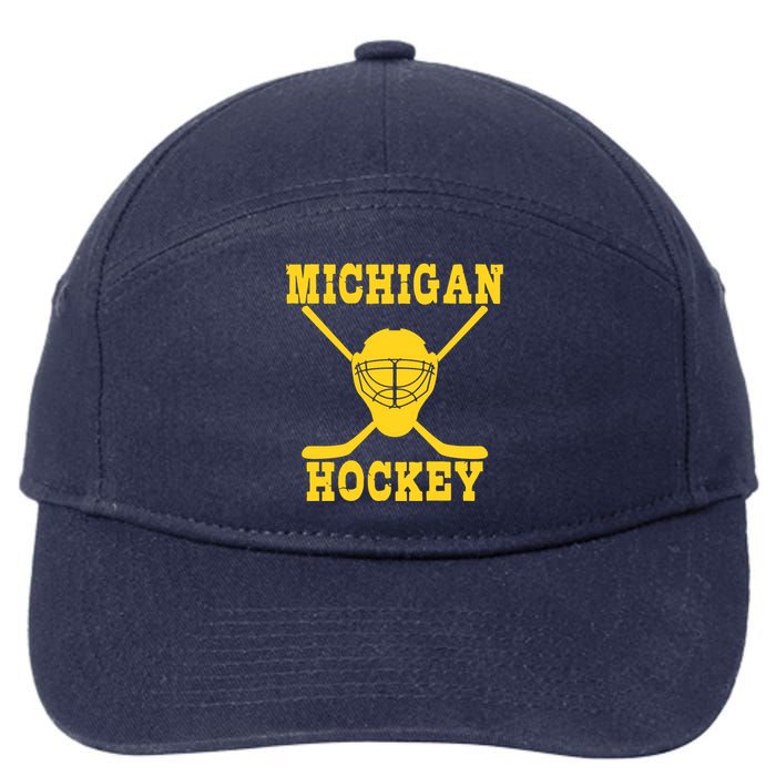 Michigan Hockey 7-Panel Snapback Hat