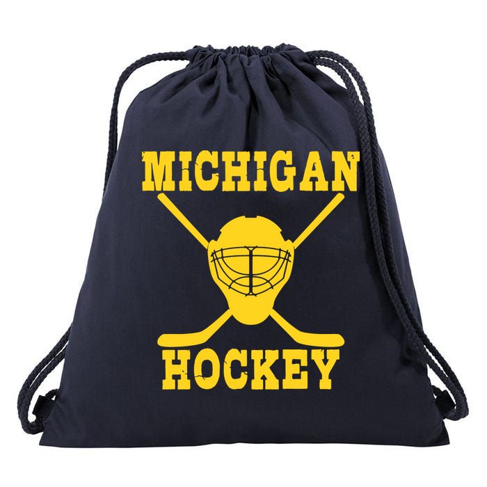 Michigan Hockey Drawstring Bag