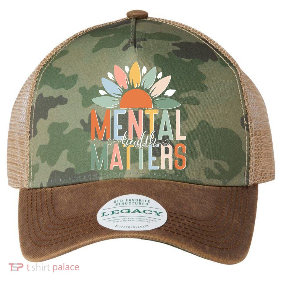 Mental Health Matters Flower Legacy Tie Dye Trucker Hat
