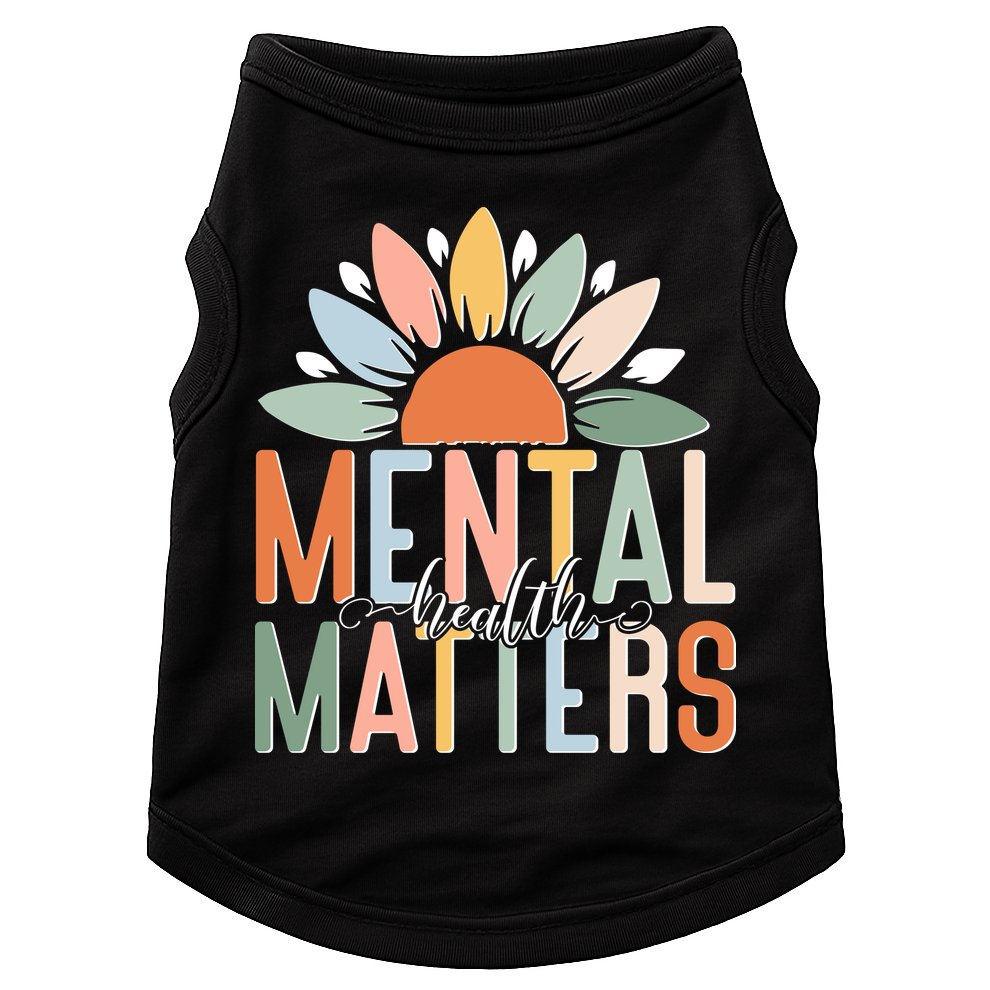Mental Health Matters Flower Doggie Tank