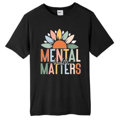 Mental Health Matters Flower Tall Fusion ChromaSoft Performance T-Shirt