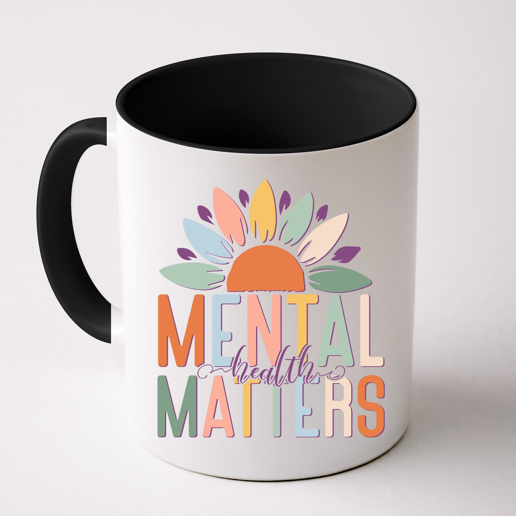 Mental Health Matters Flower Mug