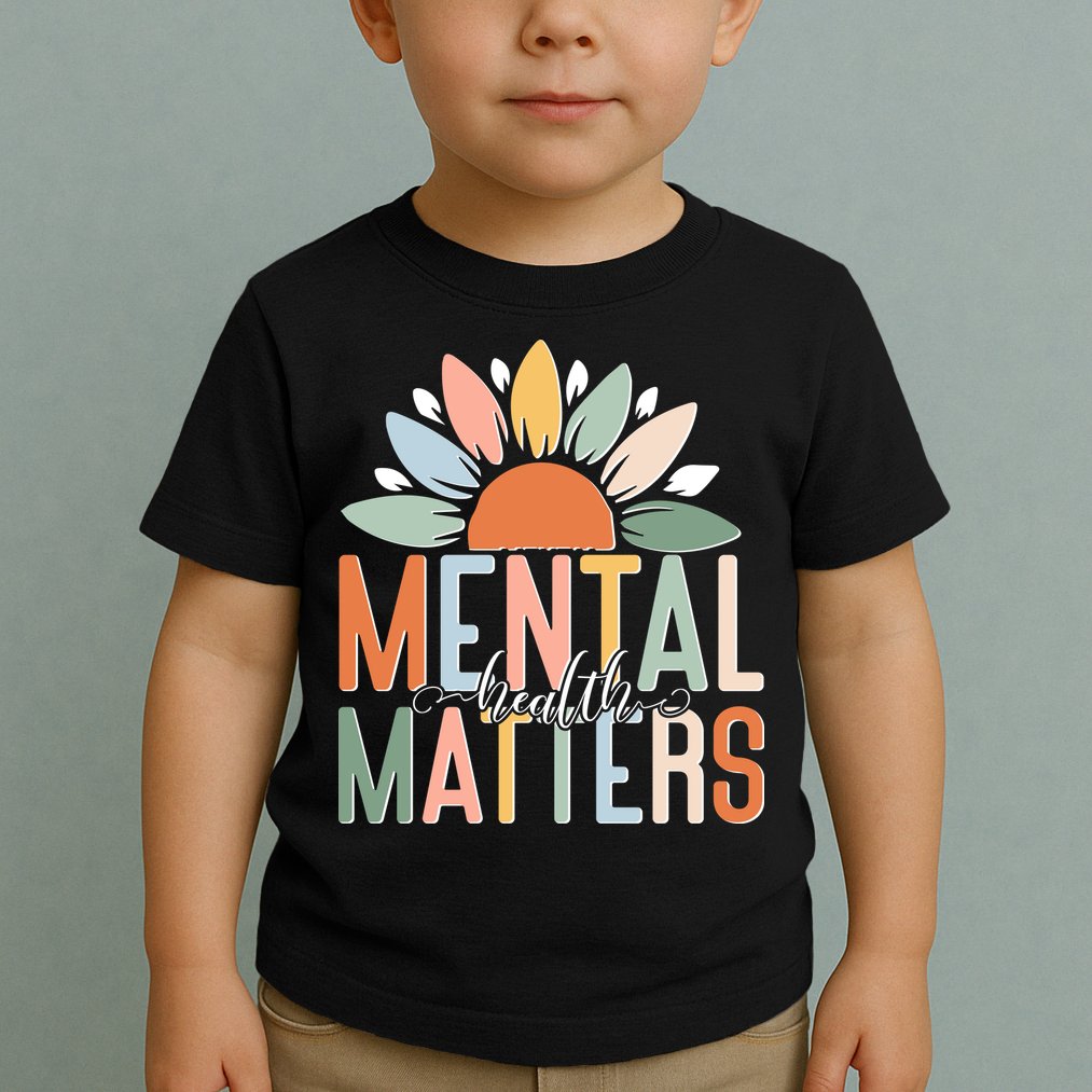 Mental Health Matters Flower Toddler T-Shirt