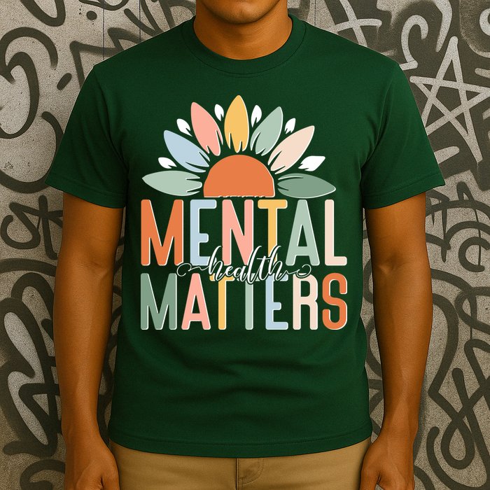 Mental Health Matters Flower T-Shirt