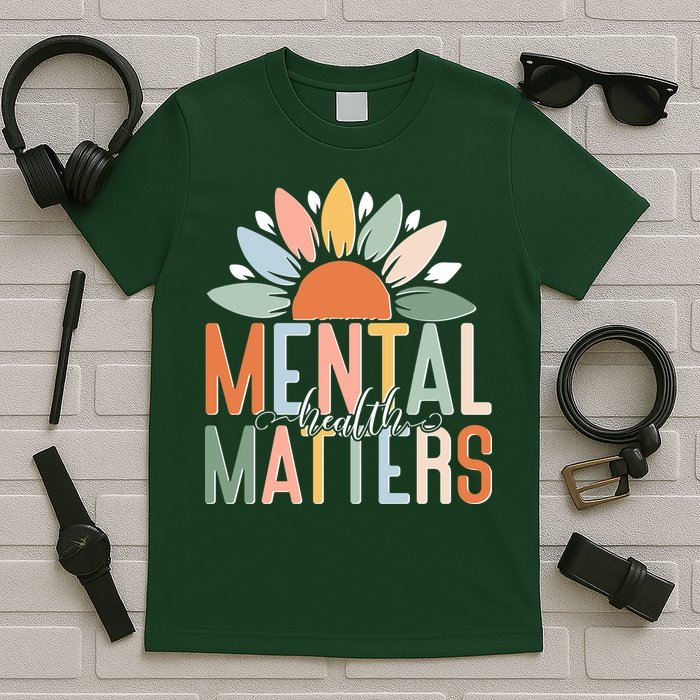 Mental Health Matters Flower T-Shirt