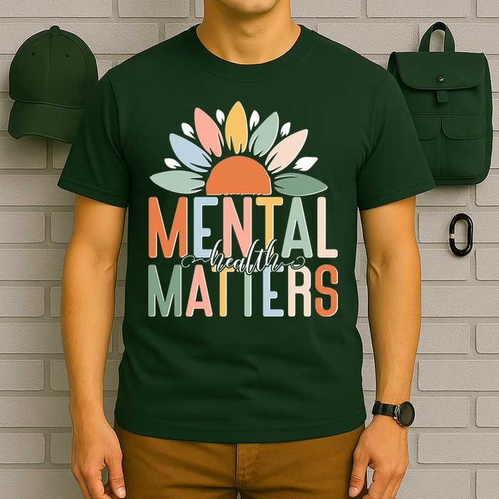 Mental Health Matters Flower T-Shirt