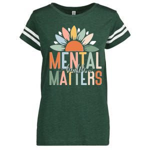 Mental Health Matters Flower Enza Ladies Jersey Football T-Shirt