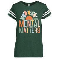 Mental Health Matters Flower Enza Ladies Jersey Football T-Shirt