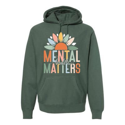 Mental Health Matters Flower Premium Hoodie