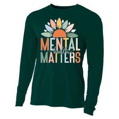 Mental Health Matters Flower Cooling Performance Long Sleeve Crew