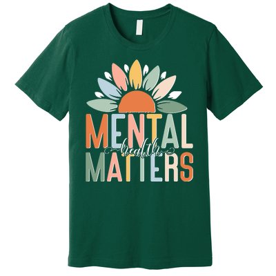 Mental Health Matters Flower Premium T-Shirt