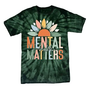 Mental Health Matters Flower Tie-Dye T-Shirt