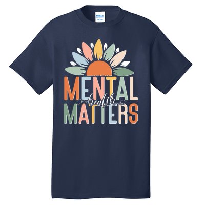 Mental Health Matters Flower Tall T-Shirt