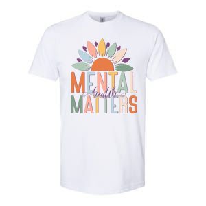 Mental Health Matters Flower Softstyle CVC T-Shirt