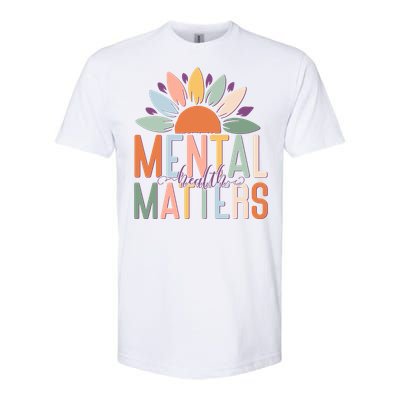 Mental Health Matters Flower Softstyle® CVC T-Shirt