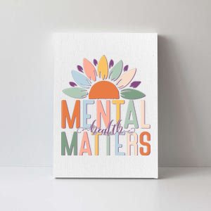 Mental Health Matters Flower Canvas