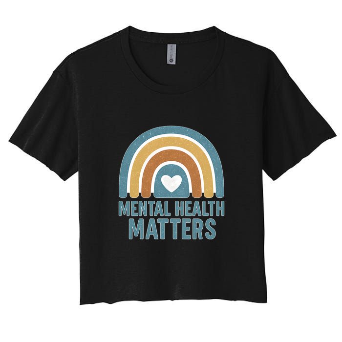 Mental Health Matters Women's Crop Top Tee