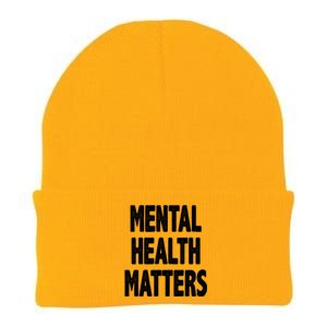 Mental Health Matters Awareness Knit Cap Winter Beanie