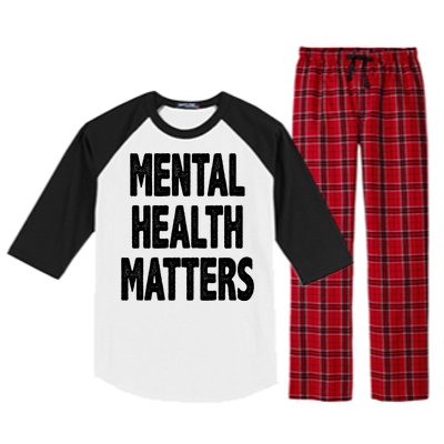 Mental Health Matters Awareness Raglan Sleeve Pajama Set