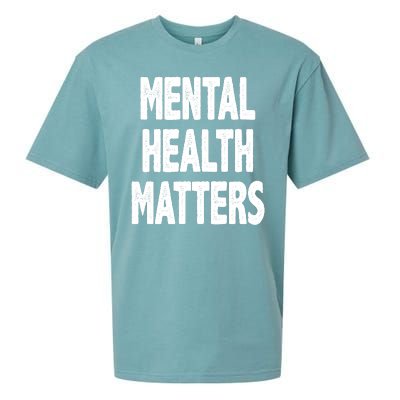 Mental Health Matters Awareness Sueded Cloud Jersey T-Shirt