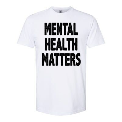 Mental Health Matters Awareness Softstyle CVC T-Shirt