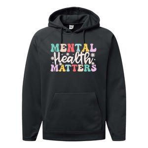 Mental Health Matters End The Stigma Performance Fleece Hoodie