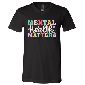 Mental Health Matters End The Stigma V-Neck T-Shirt