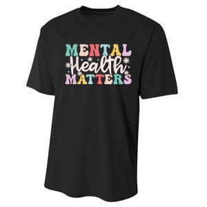 Mental Health Matters End The Stigma Performance Sprint T-Shirt