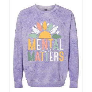 Mental Health Matters End The Stigma Colorblast Crewneck Sweatshirt